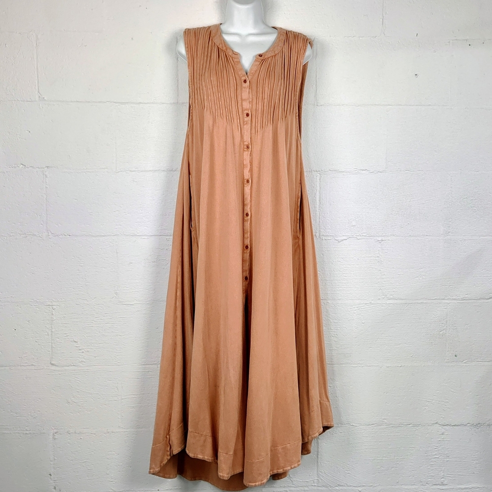 Free People Pintuck Midi Dress